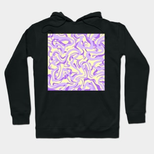 Purple an Yellow Groovy Marble Hoodie